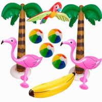 Jouet Gonflable De Natation De Banane De Ballon De Plage De Flamant De Cocotier De Pvc sku image 7