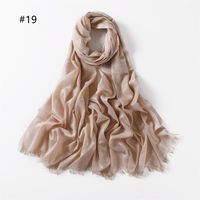 Women's Fashion Solid Color Cotton Shawls sku image 18