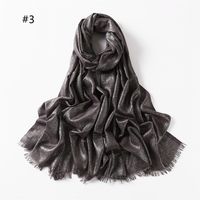 Frau Mode Einfarbig Rayon Baumwolle Leinen Schals sku image 3