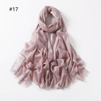 Women's Fashion Solid Color Cotton Shawls sku image 16