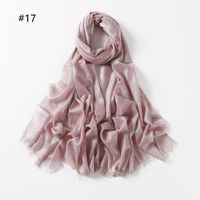 Women's Fashion Solid Color Rayon Cotton Linen Scarves sku image 14