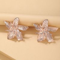 1 Pair Classic Style Star Plating Alloy Ear Studs sku image 2