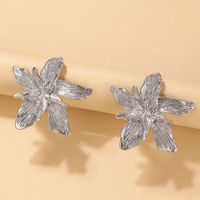 1 Pair Classic Style Star Plating Alloy Ear Studs sku image 4