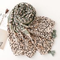 Women's Fashion Leopard Polyester Printing Winter Scarves main image 5