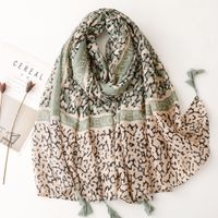 Women's Fashion Leopard Polyester Printing Winter Scarves main image 3