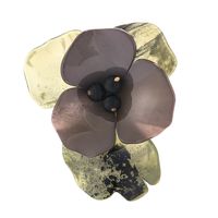 Modern Style Flower Arylic Women's Brooches sku image 1