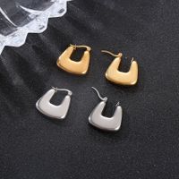 Fashion Geometric Stainless Steel Plating Earrings 1 Pair main image 1