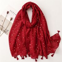 Women's Romantic Star Polyester Winter Scarves sku image 6