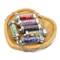 Retro Ing Bottle Crystal Plating Pendant Necklace 1 Piece main image 3