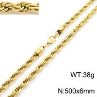 Stainless Steel Titanium Steel 18K Gold Plated Casual Simple Style Plating Solid Color Necklace sku image 20