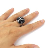 Ethnic Style Tree Oval Agate Open Ring 1 Piece sku image 9