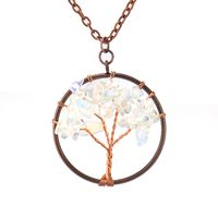 Retro Tree Agate Plating Pendant Necklace 1 Piece sku image 7