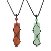Ethnischer Stil Geometrisch Achat Stricken Halskette Mit Anhänger 1 Stück main image 4