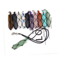 Ethnischer Stil Geometrisch Achat Stricken Halskette Mit Anhänger 1 Stück main image 2