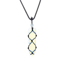 Ethnischer Stil Geometrisch Achat Stricken Halskette Mit Anhänger 1 Stück sku image 1