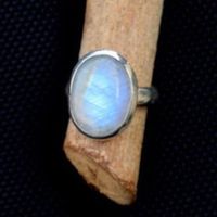 Retro Oval Alloy Inlay Artificial Gemstones Women's Rings main image 2