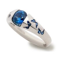 Fashion Butterfly Alloy Inlay Artificial Gemstones Women's Rings main image 5