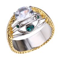 Fashion Geometric Alloy Inlay Artificial Gemstones Women's Rings main image 3
