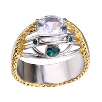 Fashion Geometric Alloy Inlay Artificial Gemstones Women's Rings main image 2