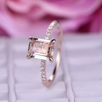 1 Piece Fashion Square Alloy Plating Inlay Artificial Gemstones Women's Rings main image 4