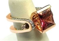 Fashion Square Alloy Inlay Artificial Gemstones Women's Rings main image 1