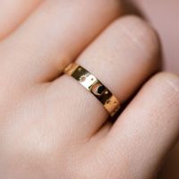 1 Piece Fashion Star Moon Alloy Plating Hollow Out Unisex Rings main image 5