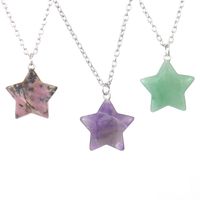 Simple Style Star Crystal Handmade Pendant Necklace 1 Piece main image 1