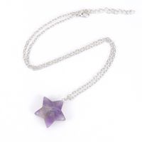 Simple Style Star Crystal Handmade Pendant Necklace 1 Piece main image 2