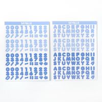 Yuezhen Candy Color Letter Stickers Cute Graffiti Color Decoration Adhesive Label Painter Journal Diary Accessories sku image 5