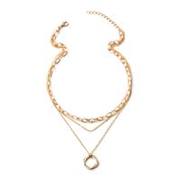 Hip-hop Geometric Alloy Plating Women's Layered Necklaces main image 4