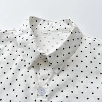 Casual Round Dots Cotton T-shirts & Shirts main image 3