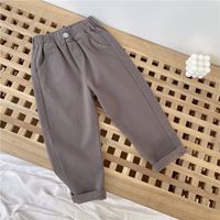 Casual Solid Color Cotton Boys Pants sku image 22