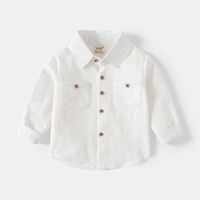 Lässig Einfarbig Baumwolle T.-shirts & Shirts sku image 2