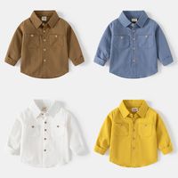 Casual Solid Color Cotton T-shirts & Shirts main image 6