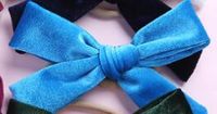 Fashion Bow Knot Flannel Hair Clip sku image 1