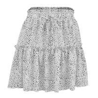 Summer Fashion Polka Dots Polyester Chiffon Above Knee Skirts sku image 5