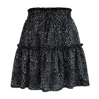 Summer Fashion Polka Dots Polyester Chiffon Above Knee Skirts sku image 13