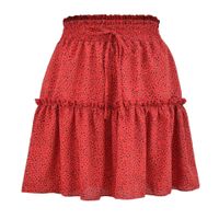 Summer Fashion Polka Dots Polyester Chiffon Above Knee Skirts sku image 9