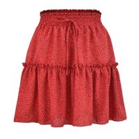 Summer Fashion Polka Dots Polyester Chiffon Above Knee Skirts sku image 11