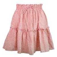 Summer Fashion Polka Dots Polyester Chiffon Above Knee Skirts sku image 17