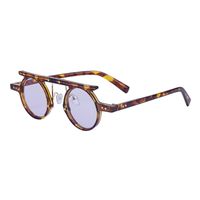 Einfacher Stil Einfarbig Pc Runder Rahmen Vollbild Männer Sonnenbrille sku image 7