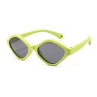 Cute Solid Color Tac Square Full Frame Kids Sunglasses main image 3