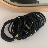 Simple Style Solid Color Cloth Metal Rubber Band 1 Piece main image 3