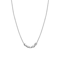 Simple Style Round Heart Shape Titanium Steel Inlay Artificial Gemstones Necklace sku image 2