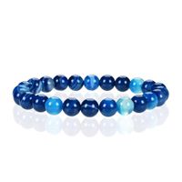 Simple Style Solid Color Natural Stone Beaded Bracelets main image 3