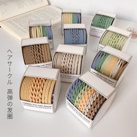 Simple Style Solid Color Cloth Rubber Band 1 Set main image 1