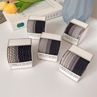 Simple Style Solid Color Cloth Rubber Band 1 Set main image 5