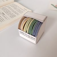 Simple Style Solid Color Cloth Rubber Band 1 Set sku image 10