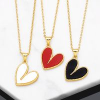 Fashion Heart Shape Copper Plating Pendant Necklace 1 Piece main image 1