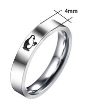 Fashion Penguin Stainless Steel Rings 1 Piece main image 4
